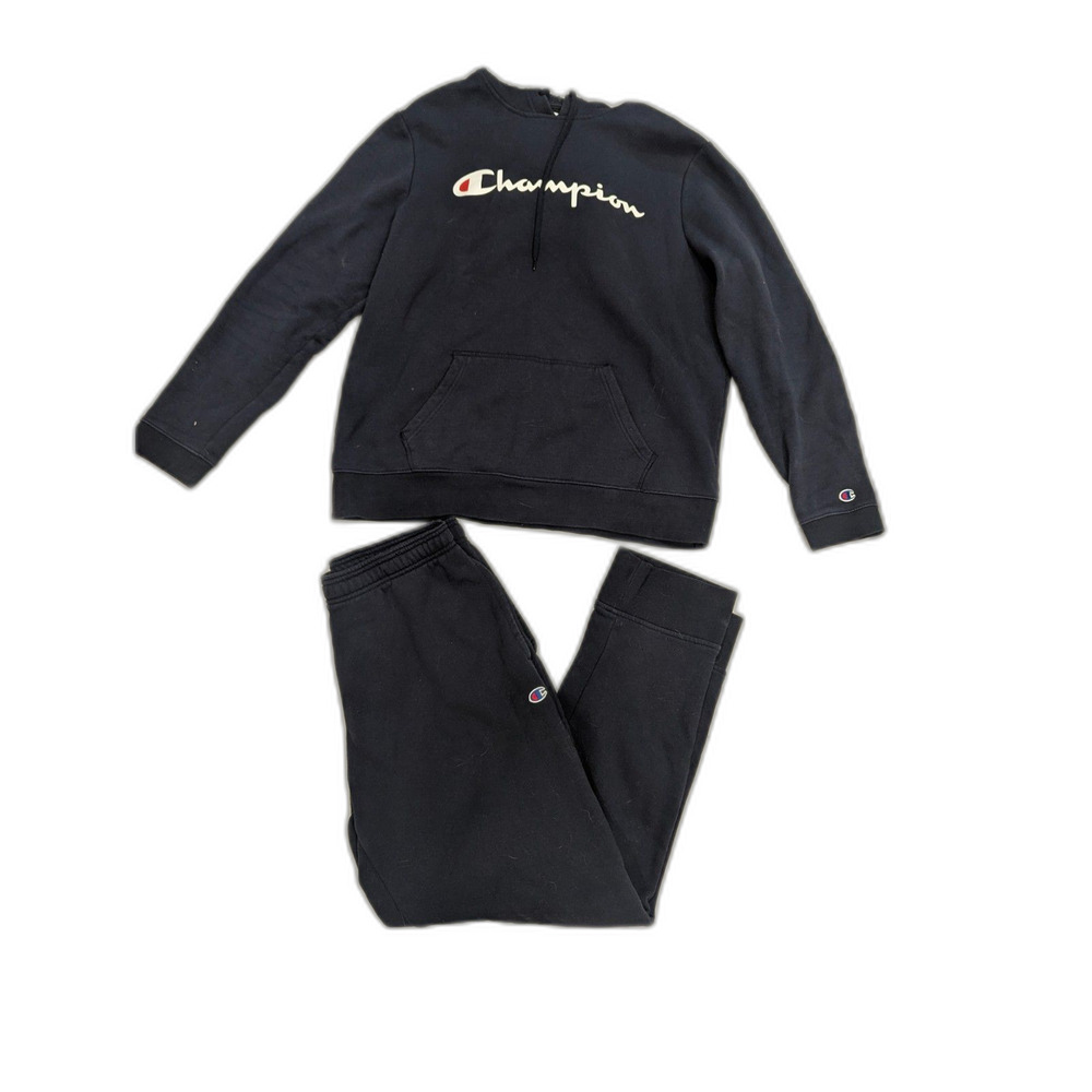 Champions Mens Large Sweatshirt and Sweatpants Set Blue